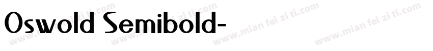 Oswold Semibold字体转换